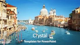  Presentation with catholic history santa maria - PPT layouts with maria della salute venice italy background and a teal colored foreground