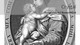  Presentation with in kind - Slide deck consisting of maria-met-kind-johannes-vinckboons background and a light gray colored foreground