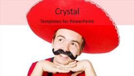  Presentation with mariachi - Theme consisting of mariachi - funny mexican isolated background and a  colored foreground