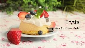  Presentation with guava fruits fresh green fruit - Amazing PPT layouts having marianne - little cake with whipped cream backdrop and a  colored foreground