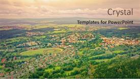  Presentation with czech republic - PPT theme having marianske-lazne-is-a-spa background and a lemonade colored foreground