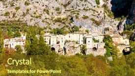  Presentation with rouen haute normandy france - PPT theme enhanced with marie alpes de haute provence background and a tawny brown colored foreground