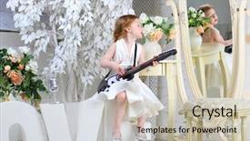  Presentation with guitar - Amazing slide deck having intimity - fancy couple having an intimate backdrop and a wine colored foreground.