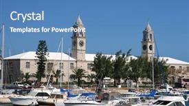  Presentation with naval - Colorful presentation theme enhanced with marina at the royal naval backdrop and a teal colored foreground