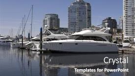  Presentation with vancouver - Slides enhanced with marina-in-yaletown-vancouver-bc background and a dark gray colored foreground