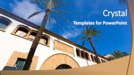  Presentation with market - Presentation theme with marina marketing - javea sant abastos market background and a teal colored foreground