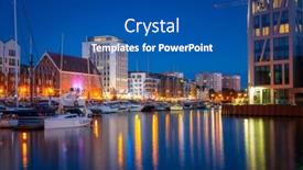  Presentation with marina - Slides enhanced with marina-of-gdansk-over background and a  colored foreground