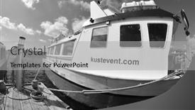  Presentation with swedish - Presentation having marina-of-the-swedish-fishing background and a light gray colored foreground