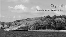  Presentation with swedish - Slides consisting of marina-of-the-swedish-fishing background and a light gray colored foreground