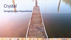  Presentation with new york - Cool new PPT layouts with marina-on-lake-cayuga backdrop and a sky blue colored foreground