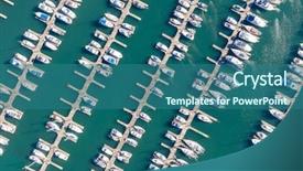  Presentation with marina - Slides featuring marina on the oregon background and a ocean colored foreground