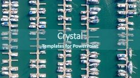  Presentation with marina - PPT theme enhanced with marina on the oregon background and a ocean colored foreground