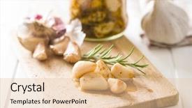  Presentation with pickle - PPT theme enhanced with marinated garlic pickled garlic background and a lemonade colored foreground