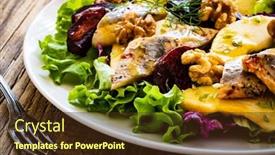  Presentation with apple - Presentation enhanced with marinated-herrings-with-roasted-beetroots background and a  colored foreground