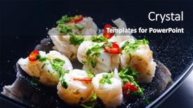  Presentation with chilli - Presentation design enhanced with marinated-sepia-with-parsley background and a wine colored foreground