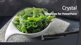  Presentation with seaweed - Cool new theme with japanese seaweed salad in a bowl backdrop and a dark gray colored foreground