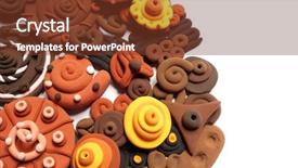  Presentation with ornament - PPT theme enhanced with marine animals ocean frame - abstraction colored decorative ornament made background and a tawny brown colored foreground