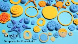  Presentation with modeling - Slide deck consisting of marine animals ocean frame - sea colored decorative ornament made background and a light blue colored foreground