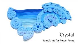  Presentation with sea animals - Cool new theme with marine animals ocean frame - sea colored decorative ornament made backdrop and a white colored foreground