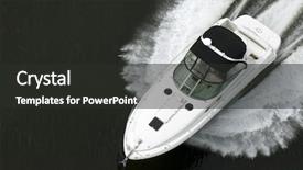  Presentation with speedboat - Amazing slides having marine boat - black and white speedboat shot backdrop and a dark gray colored foreground