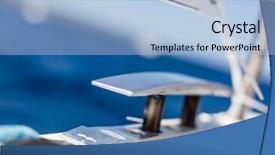  Presentation with yacht - Audience pleasing slide deck consisting of low depth of focus leasure backdrop and a light blue colored foreground