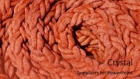  Presentation with weaving - PPT theme with weaving unit - rope rope with beautiful texture background and a red colored foreground