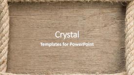  Presentation with ship rope - PPT theme with ship rope and copy space background and a coral colored foreground