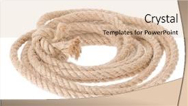  Presentation with ship rope - Beautiful theme featuring lasso - ship rope with knot isolated backdrop and a lemonade colored foreground