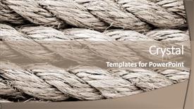  Presentation with future navy ship - PPT layouts featuring ship ropes as background texture background and a coral colored foreground