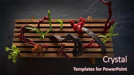  Presentation with seaweed - Audience pleasing presentation theme consisting of molecular nutrition - codium seaweed salad modern cuisine backdrop and a wine colored foreground