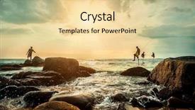  Presentation with sri lanka - PPT theme featuring marine jobs - traditional sri lankian sea fishermans background and a blonde colored foreground