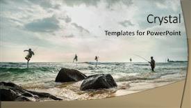  Presentation with sri lanka - Colorful presentation design enhanced with marine jobs - traditional sri lankian sea fishermans backdrop and a light gray colored foreground