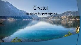  Presentation with marine alga - Beautiful slides featuring businessman pulling piggybank with rope backdrop and a gray colored foreground