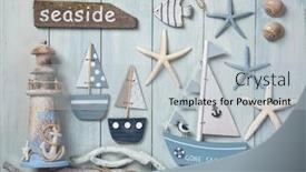  Presentation with marine life - Colorful slides enhanced with marine-life-decoration backdrop and a light gray colored foreground