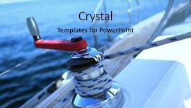  Presentation with winch - Theme featuring marine life free - sailing winch background and a light blue colored foreground