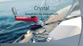  Presentation with winch - Audience pleasing presentation design consisting of marine life free - sailing winch backdrop and a  colored foreground