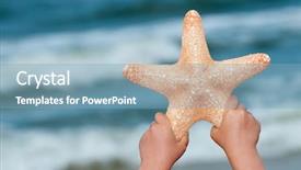  Presentation with vacation - Cool new slides with marine life free - summer vacation backdrop and a light blue colored foreground