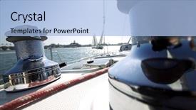  Presentation with deck of card - Cool new PPT theme with marine life free - winches and deck of sailboat backdrop and a  colored foreground