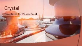  Presentation with marine life - Audience pleasing slide set consisting of marine life free - winches and deck of sailboat backdrop and a  colored foreground
