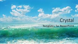  Presentation with portfolio - PPT layouts consisting of marine picturesque landscape find more in my portfolio background and a light blue colored foreground