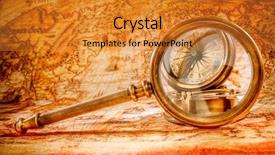  Presentation with life science - Amazing presentation theme having marine science - vintage still life vintage magnifying backdrop and a gold colored foreground