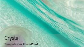  Presentation with jellyfish - PPT theme enhanced with marine sponge - jellyfish in andaman sea background and a seafoam green colored foreground
