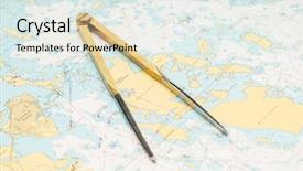  Presentation with navigation - Beautiful slide deck featuring marine studies - navigation still-life skipper equipment backdrop and a sky blue colored foreground