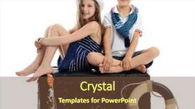  Presentation with marine - Slides having marine style portrait background and a tawny brown colored foreground