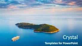  Presentation with dubrovnik - Audience pleasing slide deck consisting of marine world - picturesque nature lokrum island backdrop and a ocean colored foreground