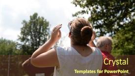  Presentation with eclipse - Presentation theme having marion-il-usa-august-21 background and a  colored foreground