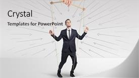  Presentation with cocaine drug powder and lines - Beautiful theme featuring marionette businessman with doodle lines backdrop and a  colored foreground