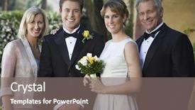  Presentation with married couple - Presentation theme having marital happiness - portrait of happy young newly background and a gray colored foreground