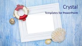  Presentation with maritime - Amazing presentation theme having maritime background with lifebuoy backdrop and a sky blue colored foreground