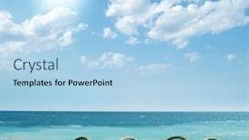  Presentation with maritime - Beautiful presentation theme featuring maritime boulevard backdrop and a light blue colored foreground